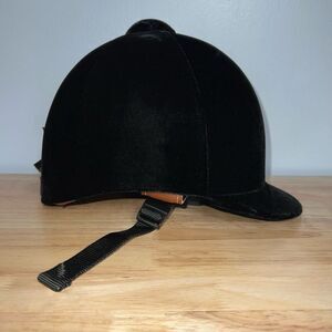 Lexington Safety Products, Equestrian Riding Helmet Black Velvet Model 0V120 6.5